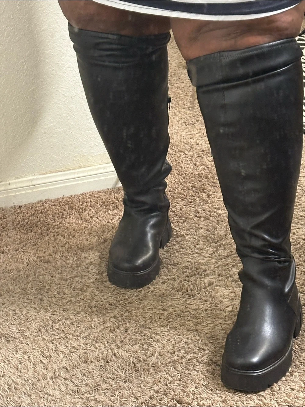 Fashion to Figure Black Over-the-Knee Platform Boots